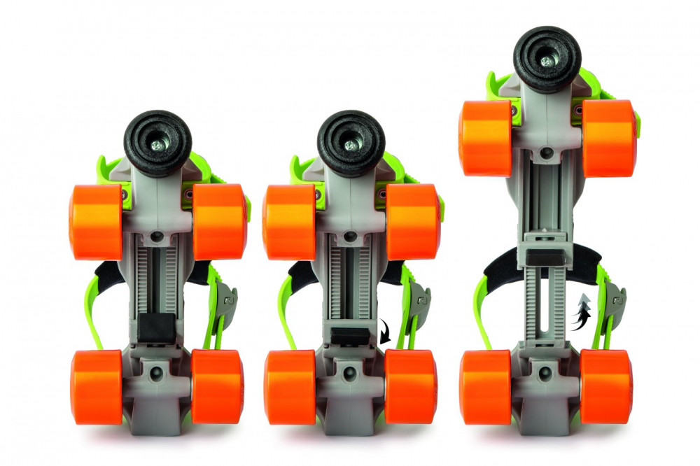 Patine Italtrike Mini Jet, reglabile 24-36, Verde - imagine 8