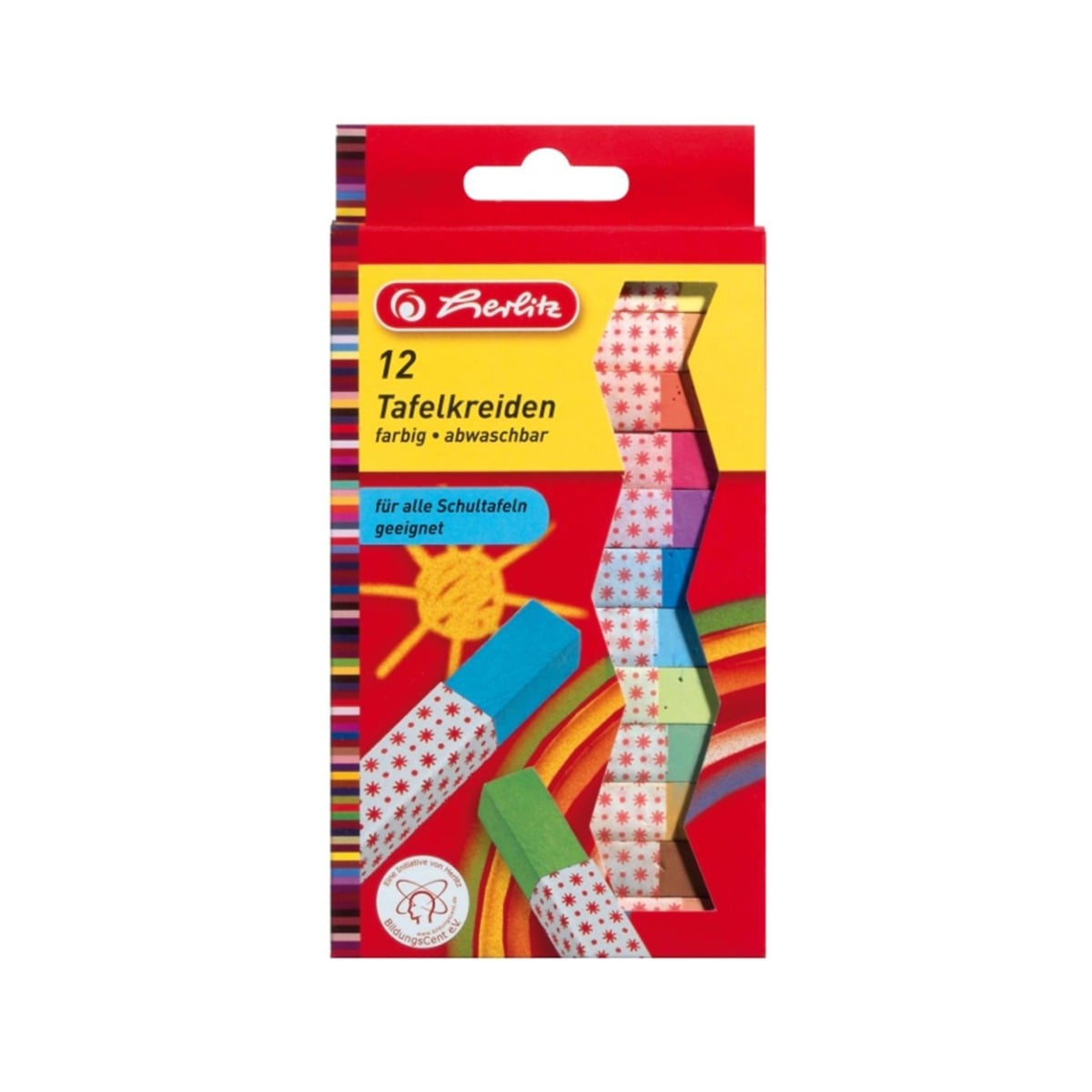 Set Creta Colorata Herlitz, 12 Bucati, Multicolor