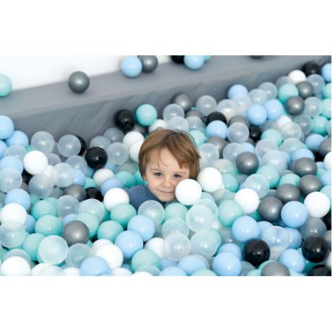 Piscină Bile Gri 2x3m Moje Bambino - Spumă Sigură - imagine 9