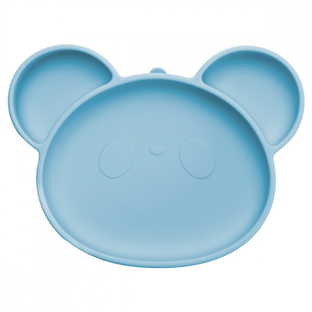 Farfurie Silicon Panda AppeKids Aqua - imagine 5