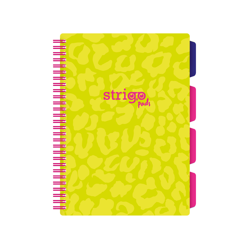 Caiet Strigo Neon B5 cu Separatoare