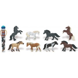 Tub Figurine Ponei Safari Ltd - Set 8 Bucăți