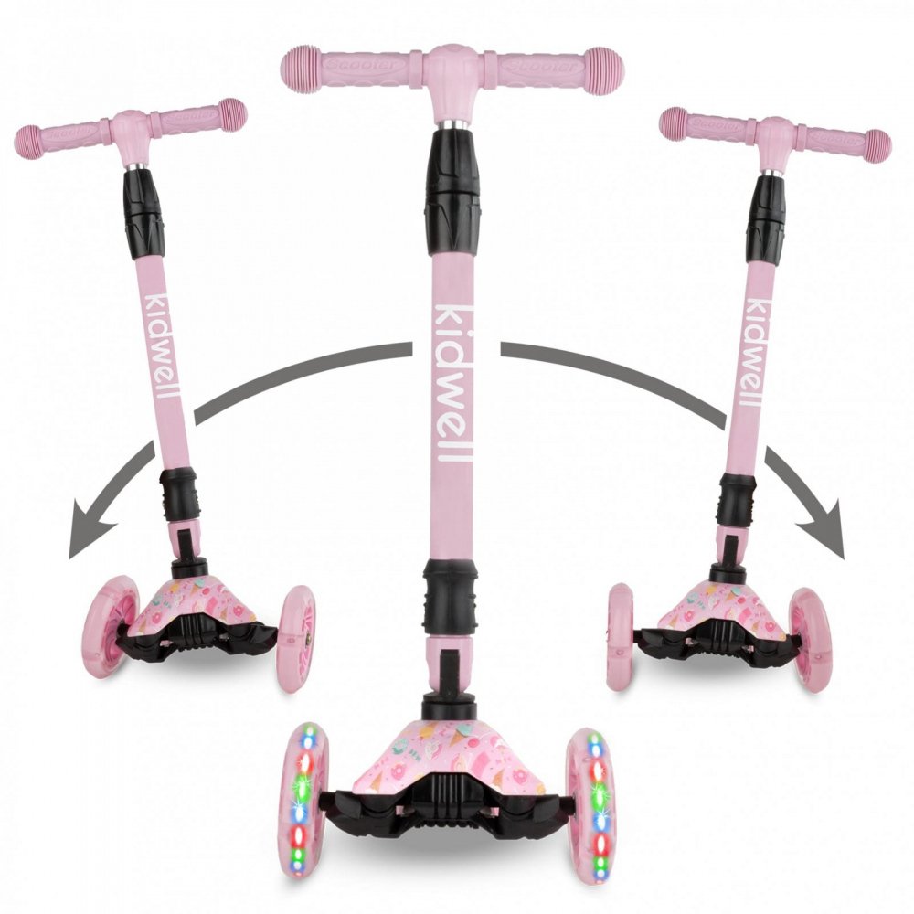 Kidwell Vento Candy - Trotinetă cu LED pliabilă - imagine 7