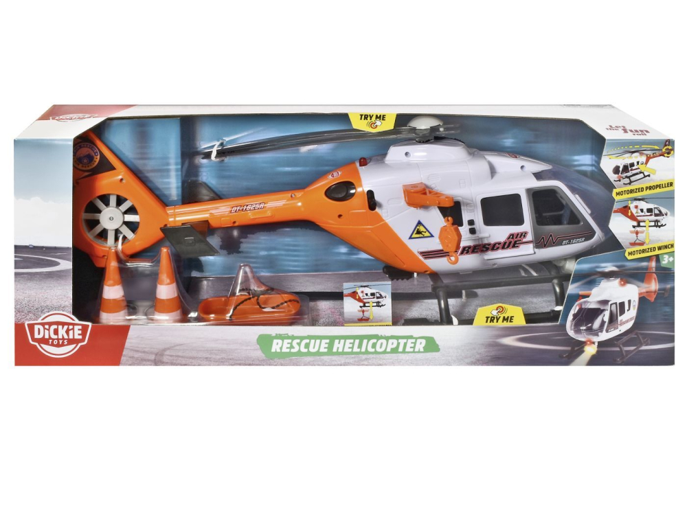 Elicopter Salvare Dickie 64cm Motorizat Accesorii