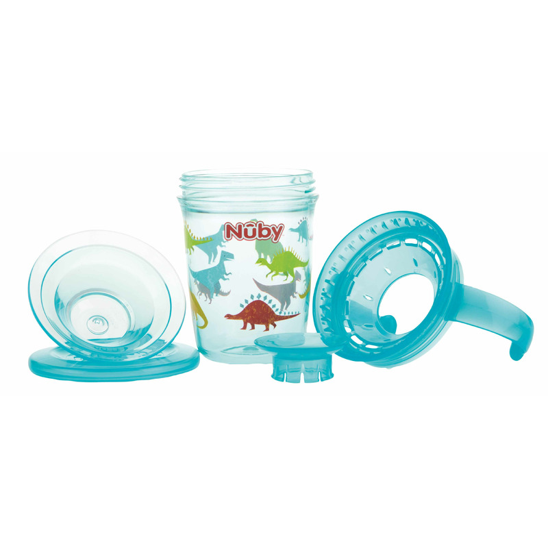 Cana Nuby 360 Grade Albastru, Tritan, 6 Luni+