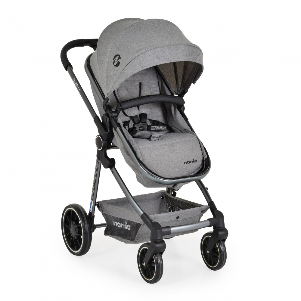 Carucior 3in1 Nania Giselle Gray - Solutie completa - imagine 4