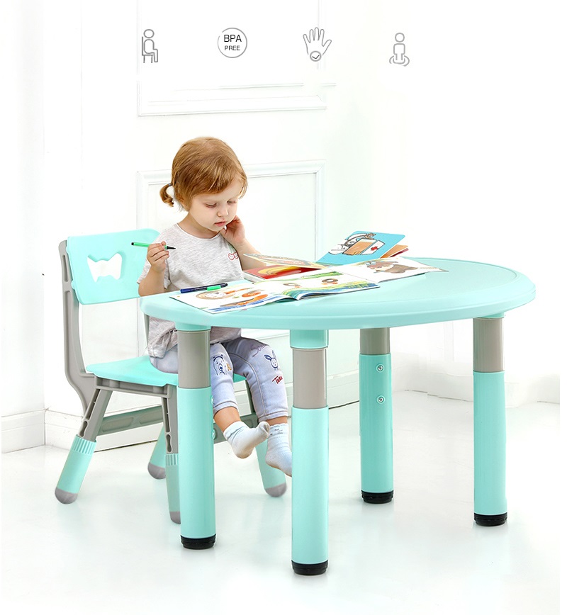 Set Masuta si Scaunel Nichiduta Study Mint Reglabil - imagine 7