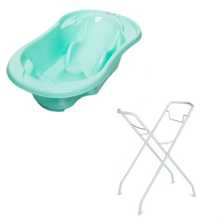 Cadita Tega Baby Komfort Mint cu Suport Metalic - imagine 3