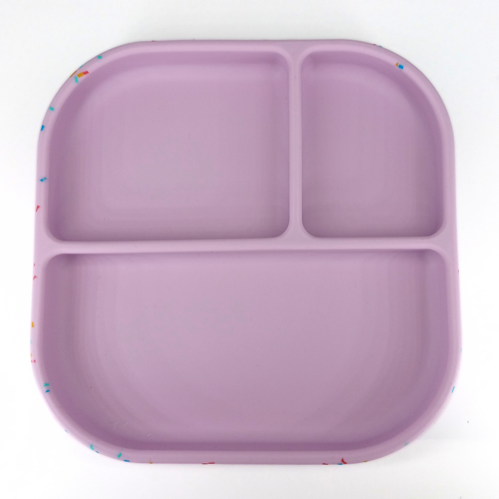 Farfurie Silicon Coccorito Lila cu Ventuza - imagine 3