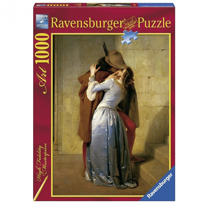 Puzzle 3D Ravensburger - Hayez Sărutul, Artă