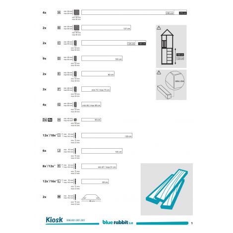 Kit Accesorii Kiosc BlueRabbit 2.0 - Spațiu Joacă DIY - imagine 2