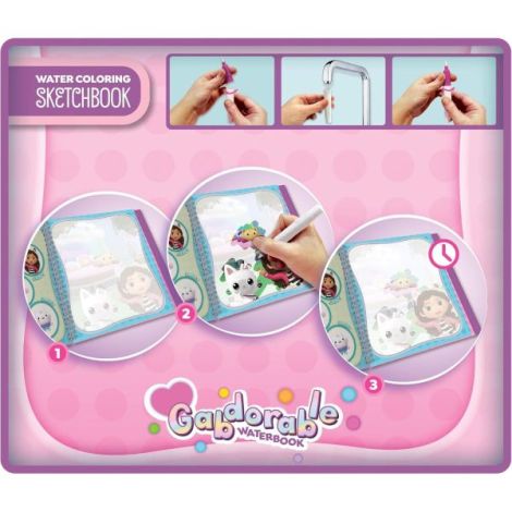 Waterbook Gabby's Dollhouse Lisciani - Colorat cu Apă - imagine 3