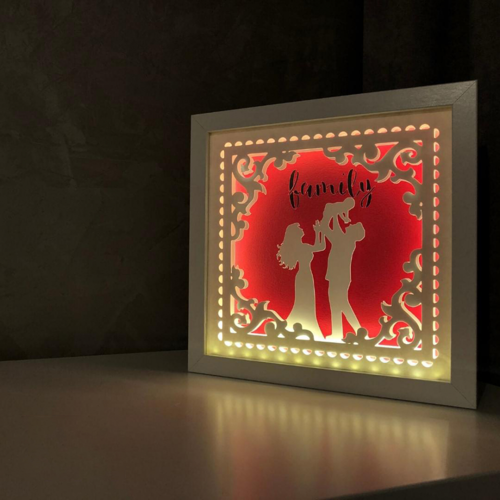 Tablou Luminos Părinți și Copii | Noorhandmadeatelier