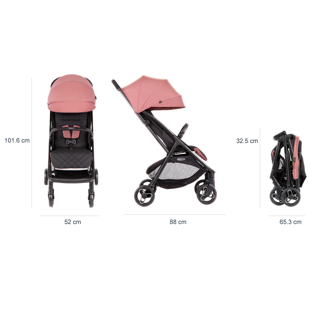 Carucior Graco Myavo Dusty Rose, 0-4 Ani - imagine 3