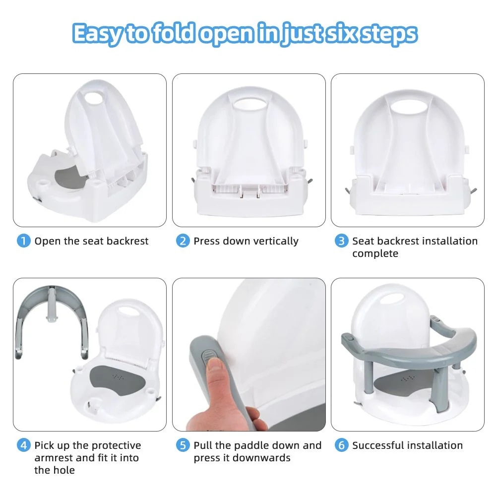 Scaunel de baie Little Mom, pliabil si ergonomic - imagine 5