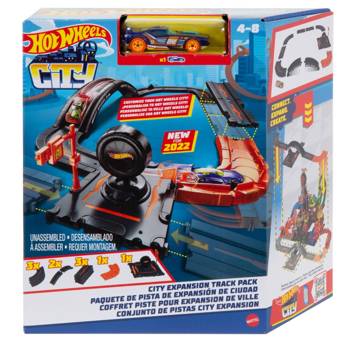 Hot Wheels City Set Accesorii Pista 10 Piese