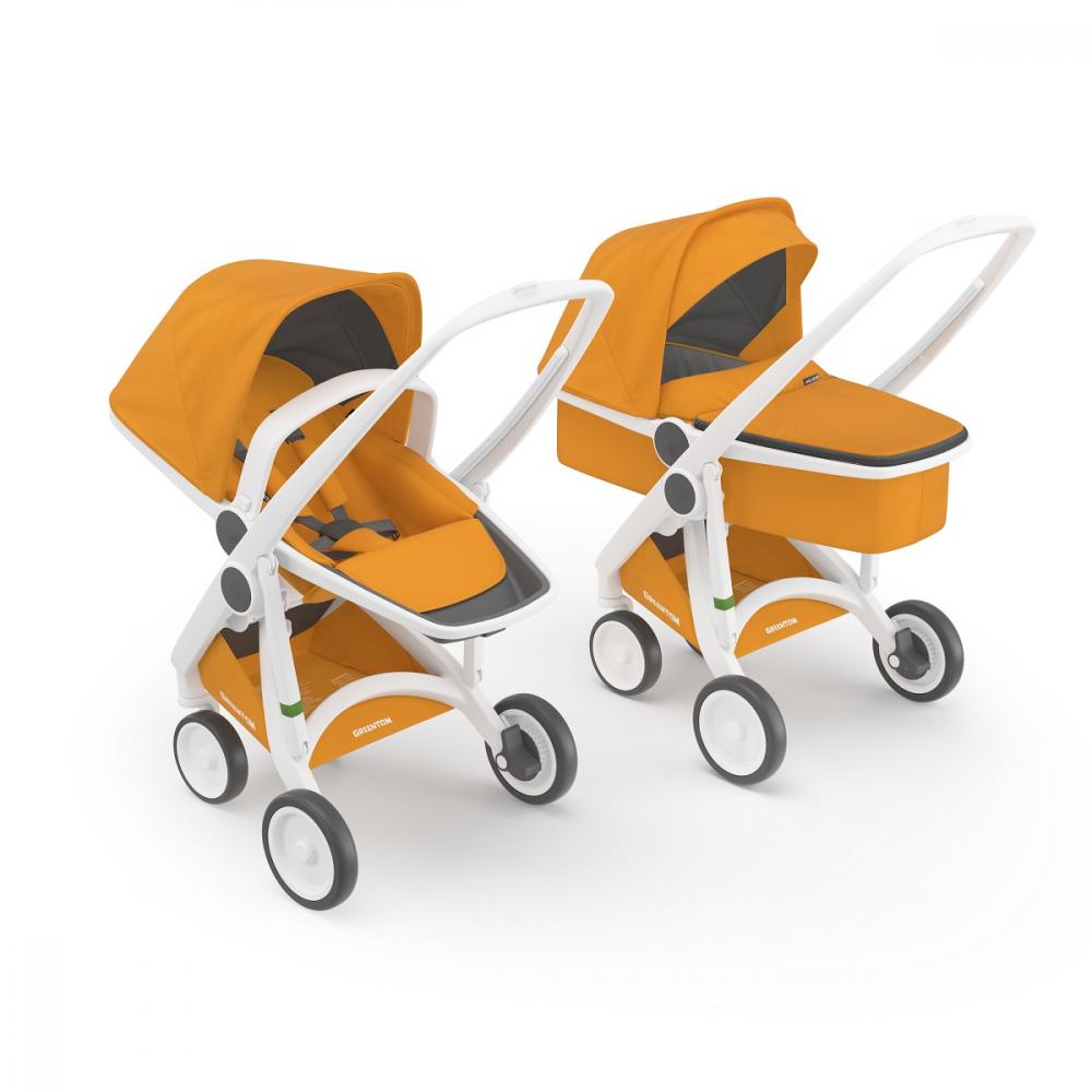 Greentom 2 in 1 White Sunflower - Carucior Eco - imagine 6