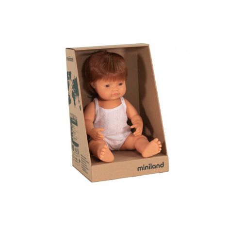 Papușă Educațională 38 cm Băiețel European Miniland - imagine 2