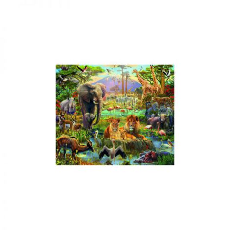 Puzzle Animale Savana 200 piese Ravensburger - imagine 2