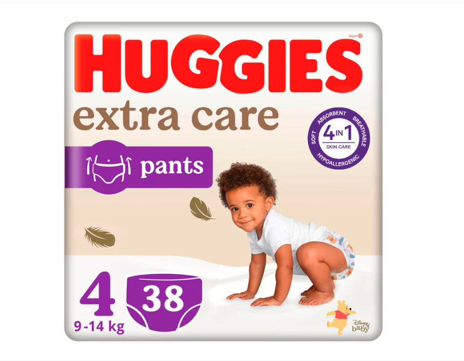 Scutece Chilotel Huggies Extra Care 4, 9-14 kg, 38 buc - imagine 9