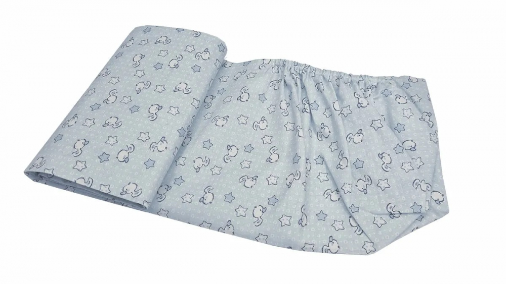 Set Cearceafuri Bumbac KidsDecor Blue Ducks - imagine 3