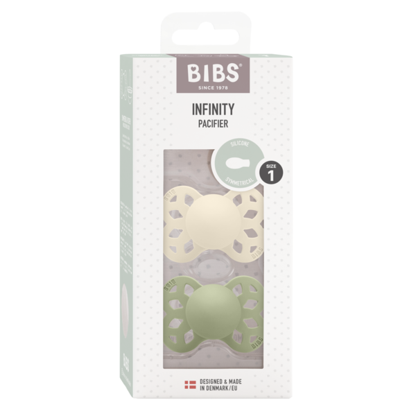 Set 2 Suzete Bibs Infinity Silicon, 0-6 Luni