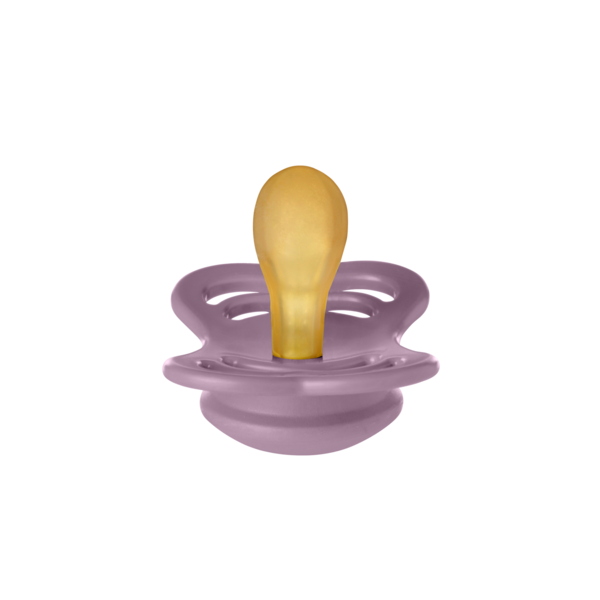Suzeta Bibs Supreme Latex, Simetrică, 0+, Mauve