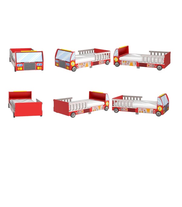 Pat Copii Camion Pompieri Ginger Home - imagine 4