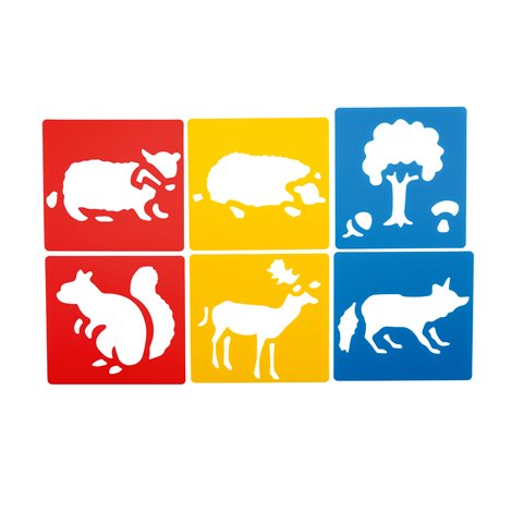 Moje Bambino Sabloane Animale Pădure (6 buc.)