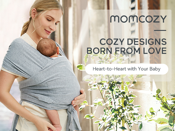 Marsupiu Momcozy ergonomic reglabil gri - imagine 7