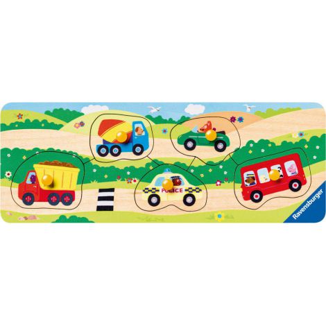 Puzzle Lemn Vehicule 5 Piese Ravensburger - imagine 2
