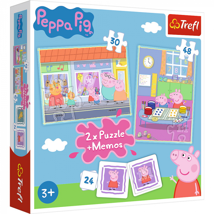 Puzzle Trefl 2 in 1 Memo Peppa Pig | Educațional