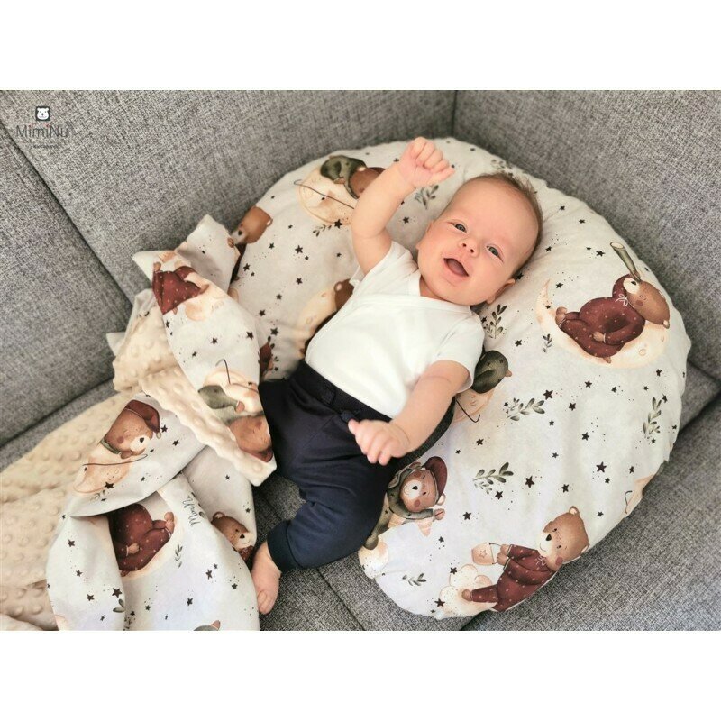 Aparatoare Patut MimiNu Teddy Bear, 120x60 cm - imagine 6
