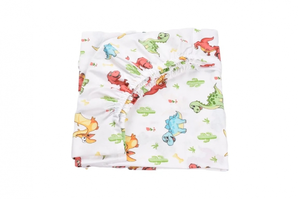 Cearsaf Pat Dinozauri | Bumbac 100% Confort Family - imagine 2
