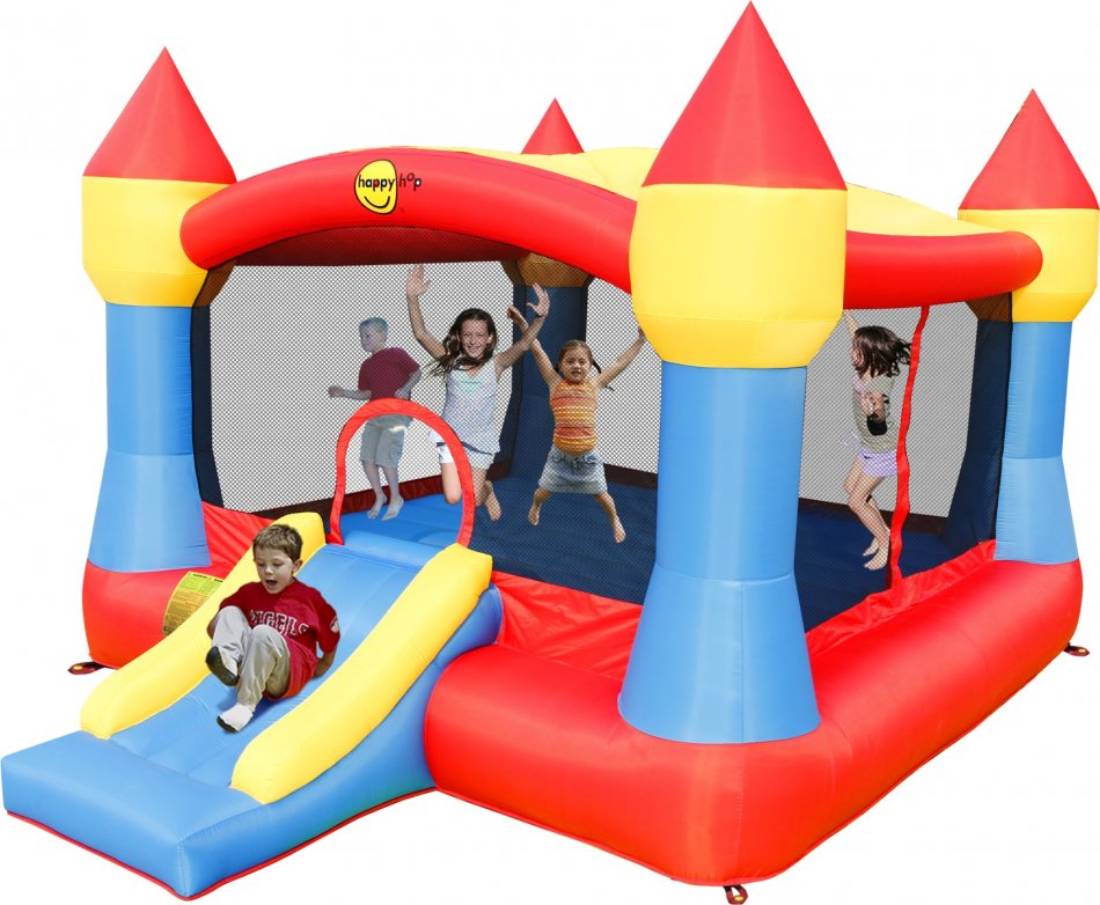 Saltea Gonflabilă Happy Hop Super Castel cu Tobogan