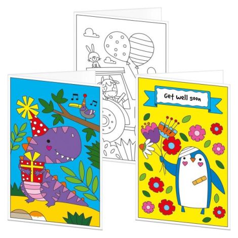 Carticica Colorat Felicitari Galt - 12 Piese - imagine 2