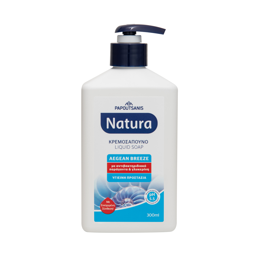 Sapun Lichid Natura Aegean Breeze Antibacterian 300ml