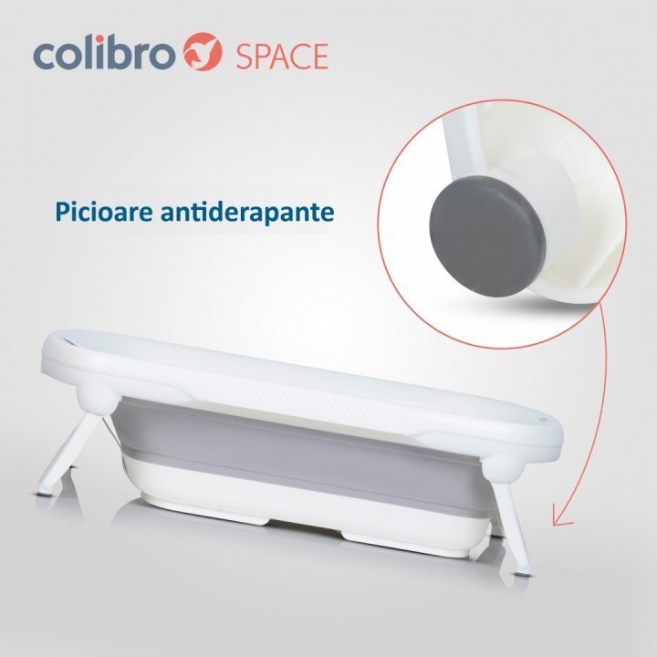 Cadita Pliabila Colibro Space cu Termometru - imagine 5