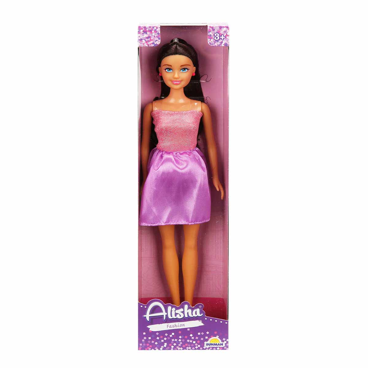 Papusa Alisha Rochie Mov, 29 cm - Joc Creativ