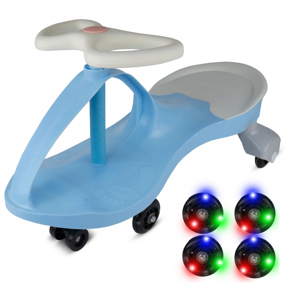 PlasmaCar Malplay Pink, Fără Pedale, Roti Luminoase - imagine 4