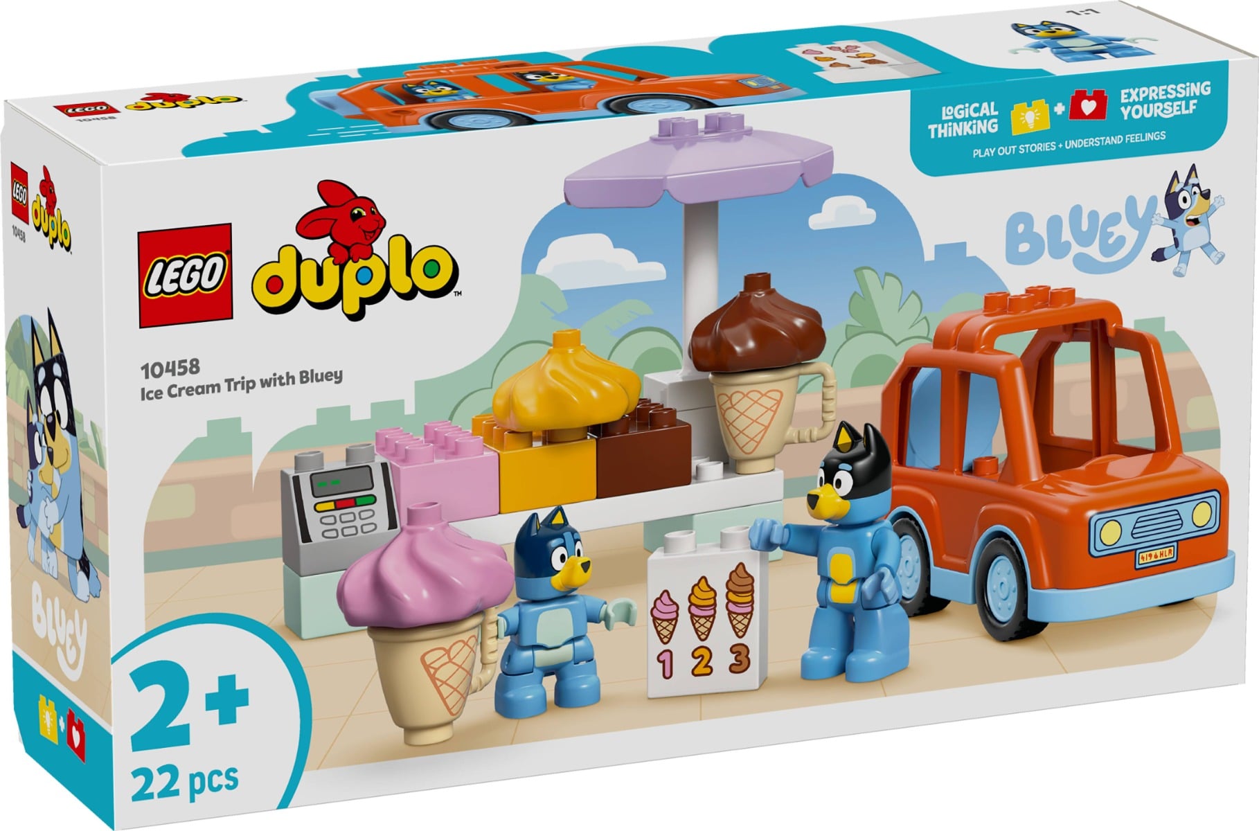 LEGO DUPLO Bluey Furgoneta Înghețată 10458