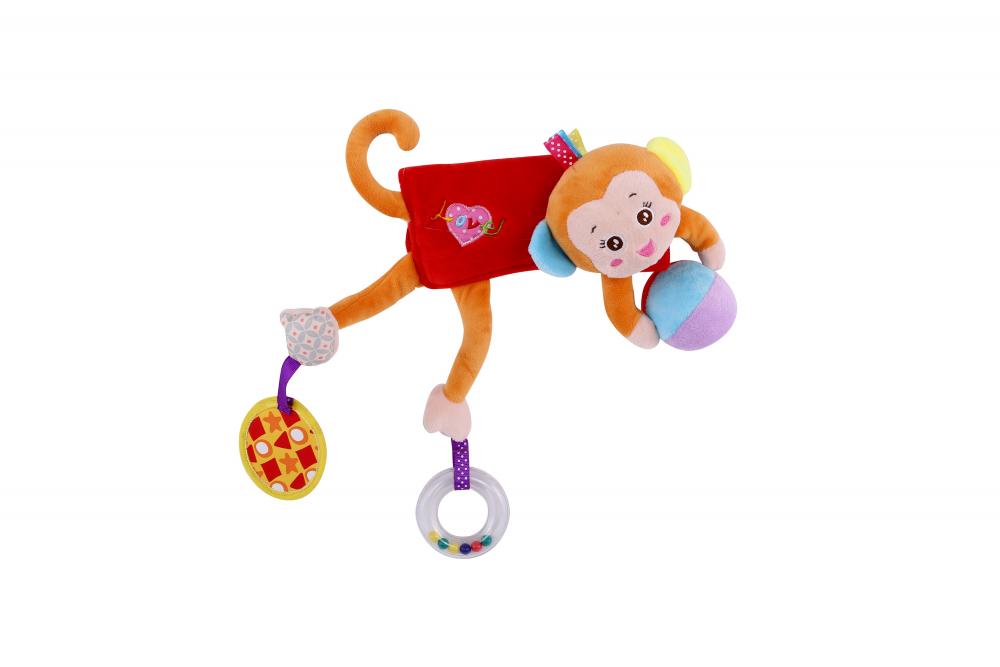 Zornăitoare Hug me Monkey 33 cm Lorelli