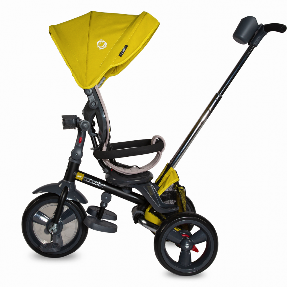 Tricicleta Coccolle Velo Mustar 4în1, Pliabilă - imagine 4