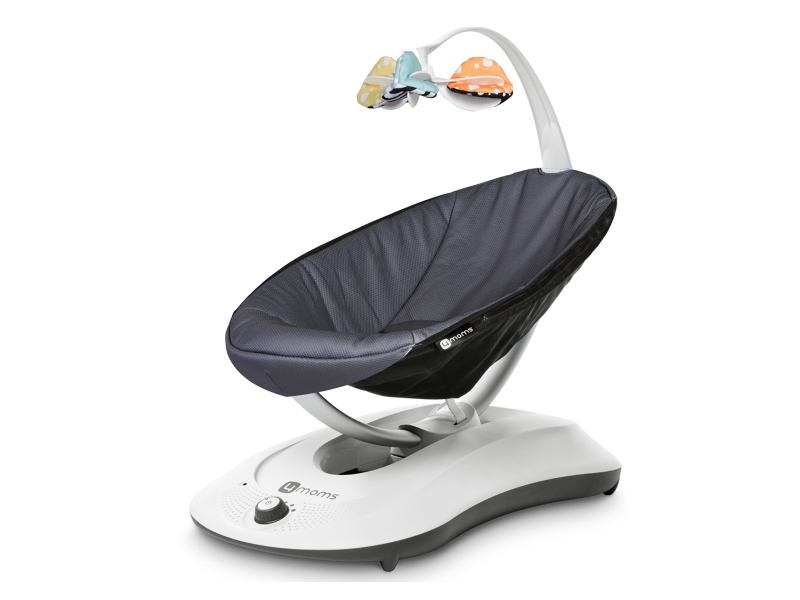 Leagan Electric 4moms RockaRoo Dark Grey Mesh - imagine 5