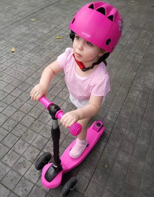 Casca Bicicleta Copii Reglabila Nicekids Pink - imagine 4
