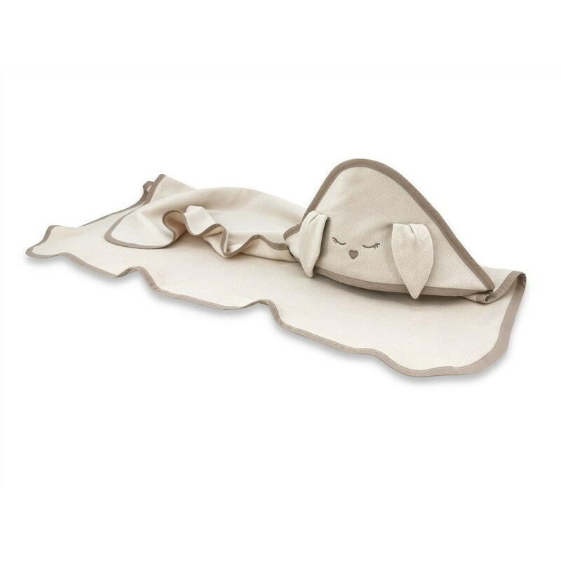 Prosop Glugă Qmini Rabbit Beige 100x100cm - imagine 2