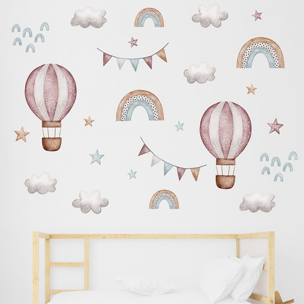 Sticker Baloane SIPO 86x64 cm Curcubeu - imagine 2