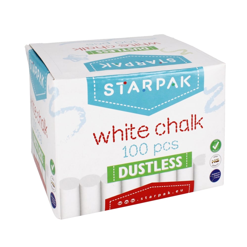 Set 100 Buc Cretă Albă Starpak