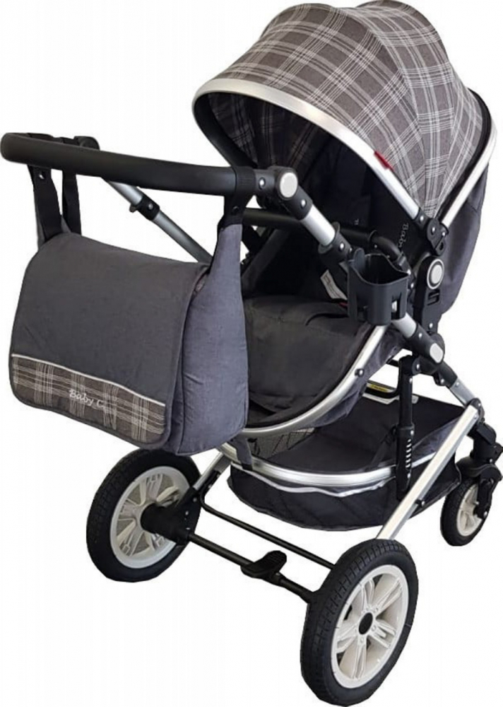 Carucior Baby Care Pro 530 3-in-1 Transformabil Gri - imagine 3