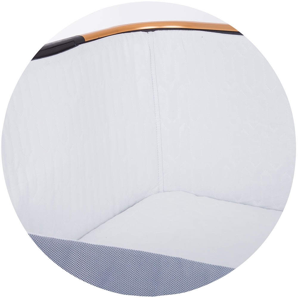 Patut Co-Sleeper Chipolino Baby Boss, Aluminiu - imagine 2